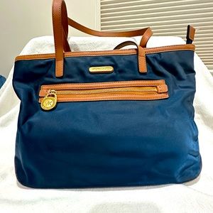 Michael Kors Navy Blue Kempton nylon purse